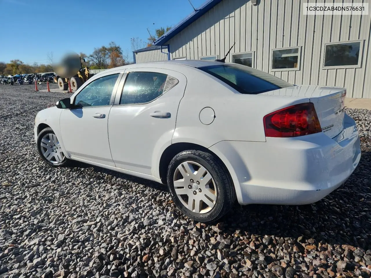 1C3CDZAB4DN576631 2013 Dodge Avenger Se
