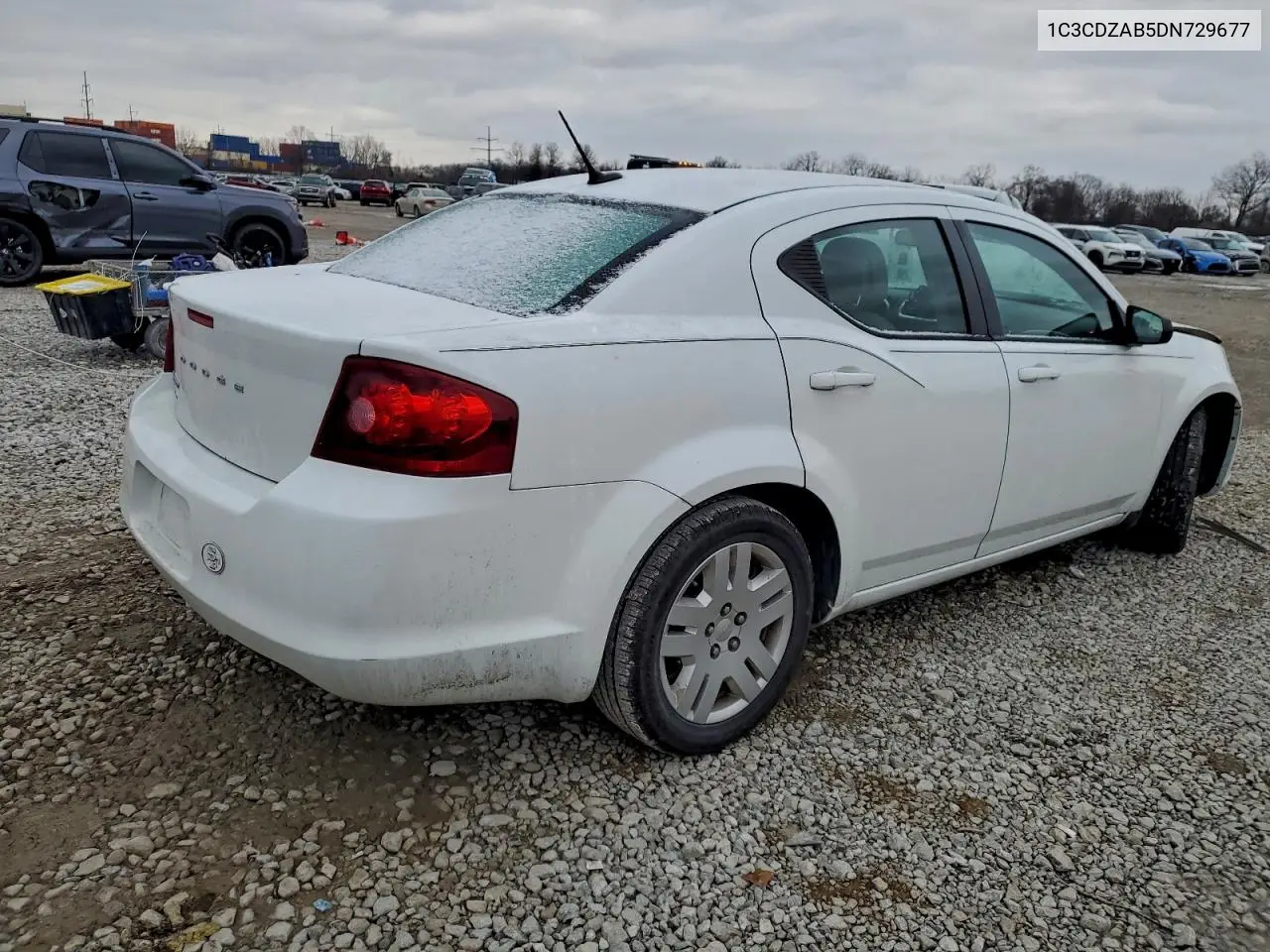 1C3CDZAB5DN729677 2013 Dodge Avenger Se