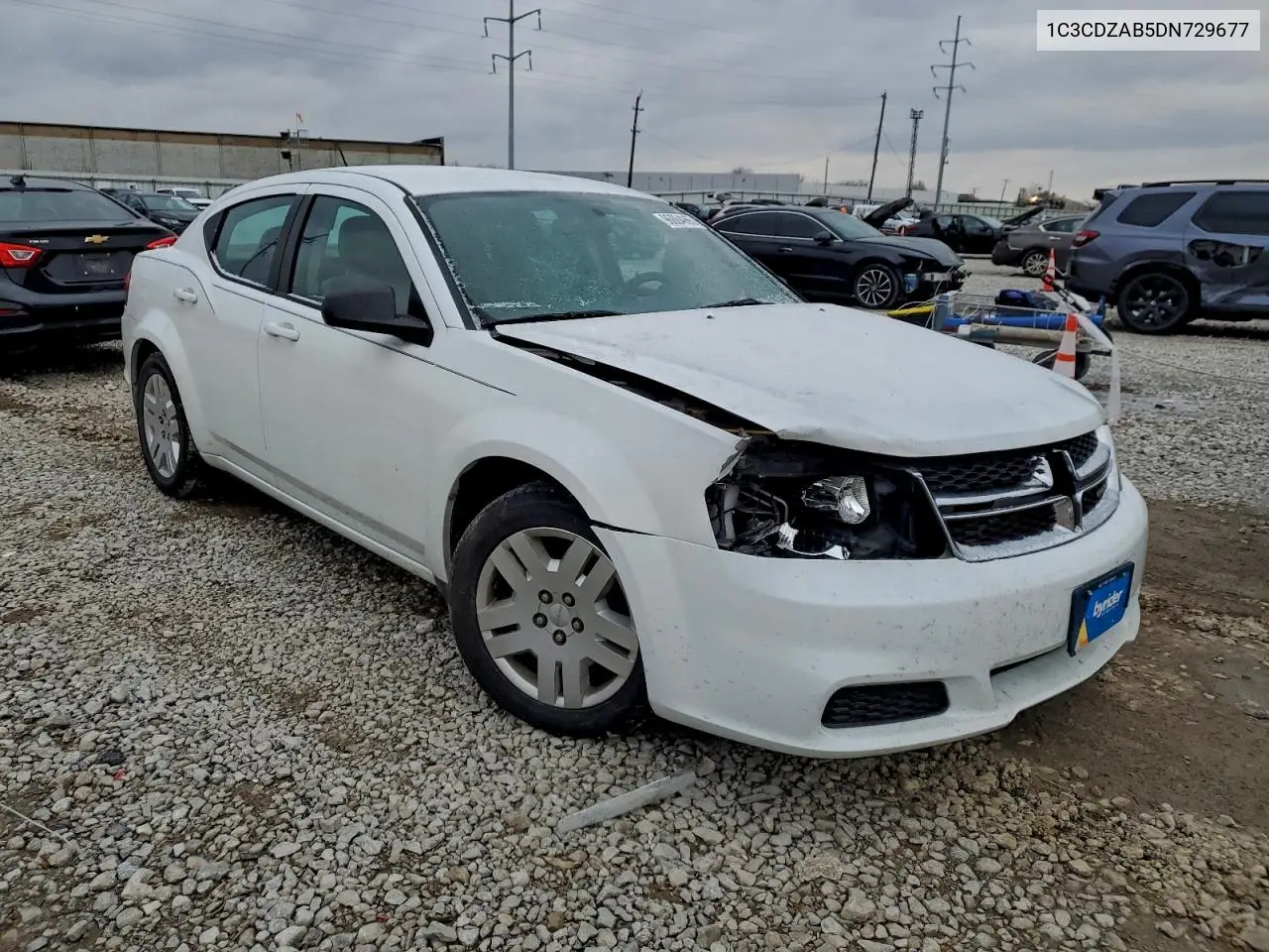 1C3CDZAB5DN729677 2013 Dodge Avenger Se