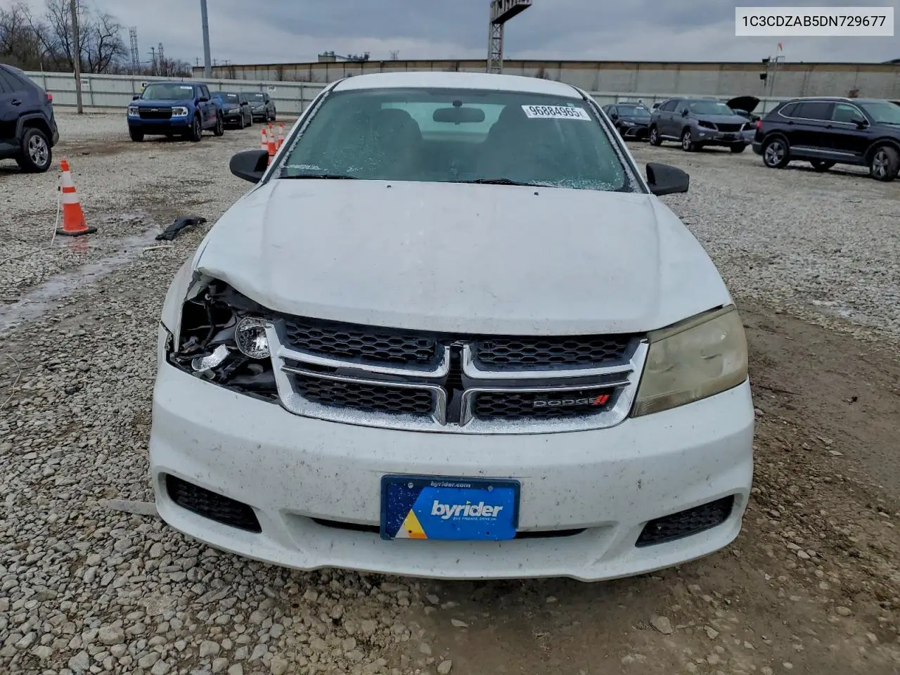 1C3CDZAB5DN729677 2013 Dodge Avenger Se