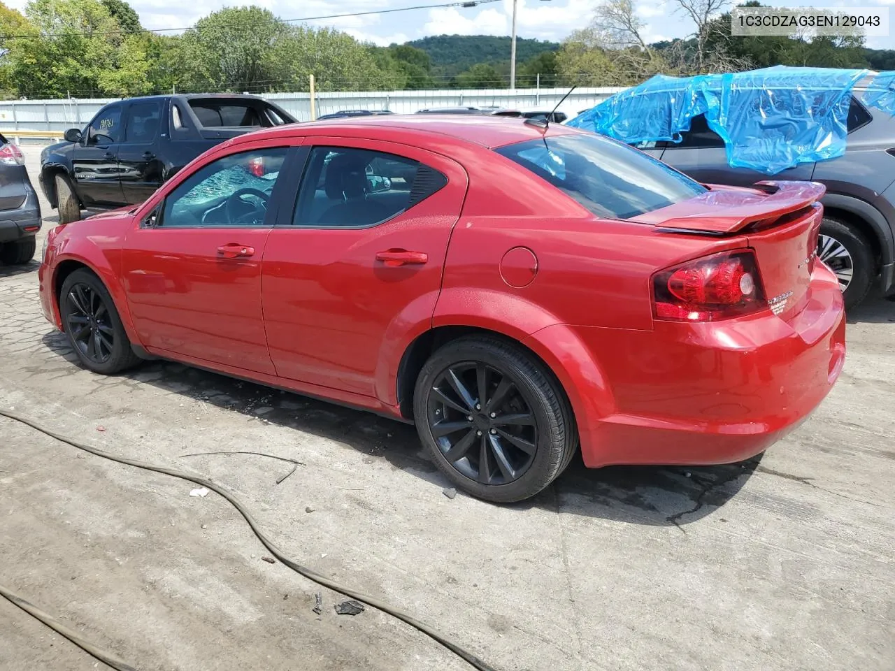 2014 Dodge Avenger Se VIN: 1C3CDZAG3EN129043 Lot: 68652464