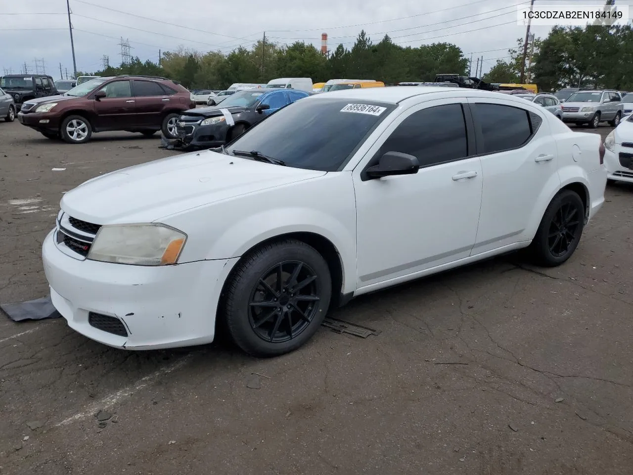 1C3CDZAB2EN184149 2014 Dodge Avenger Se