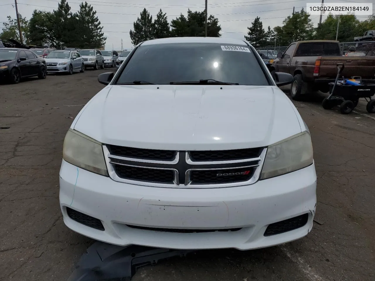 1C3CDZAB2EN184149 2014 Dodge Avenger Se