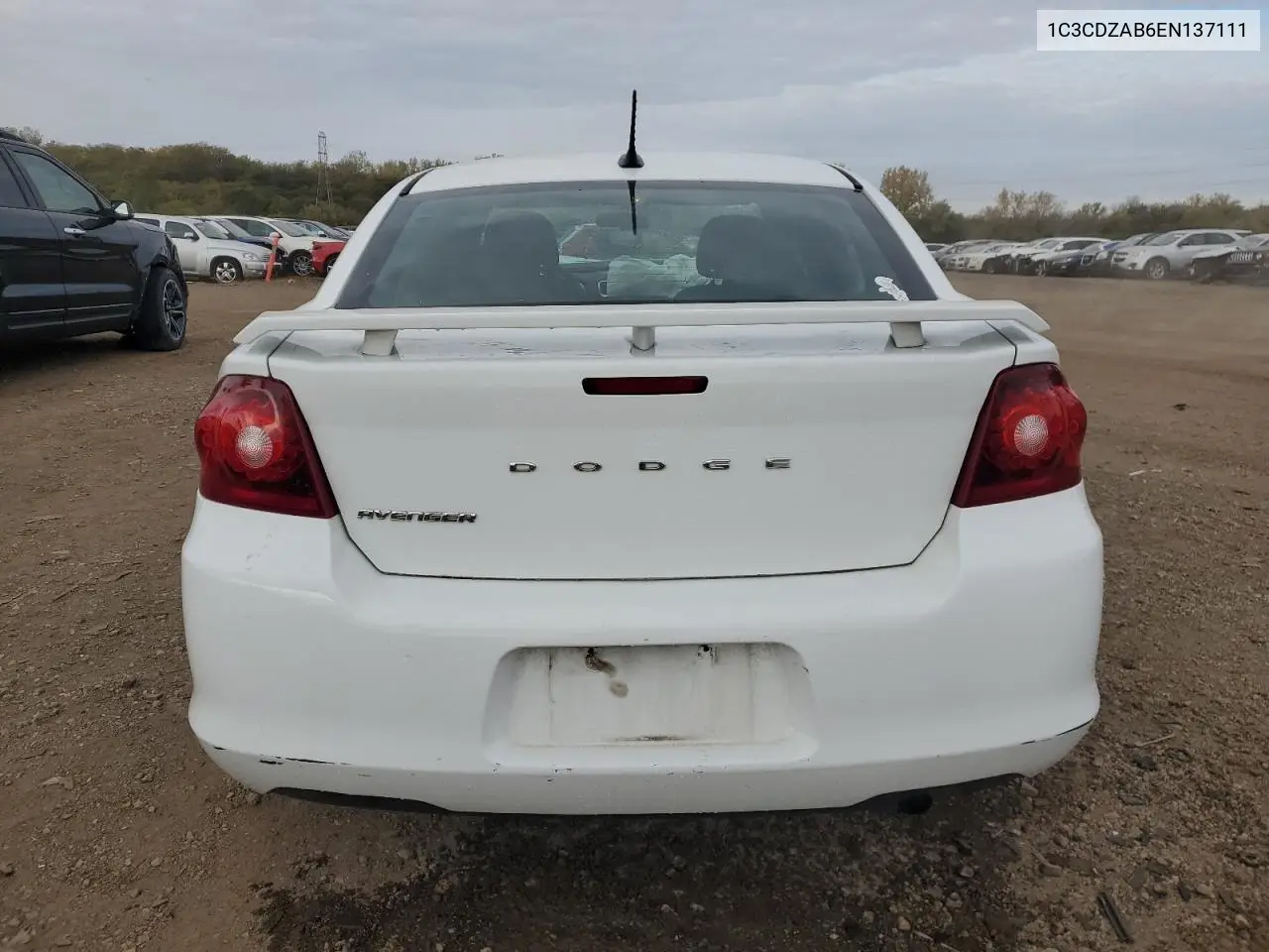 1C3CDZAB6EN137111 2014 Dodge Avenger Se
