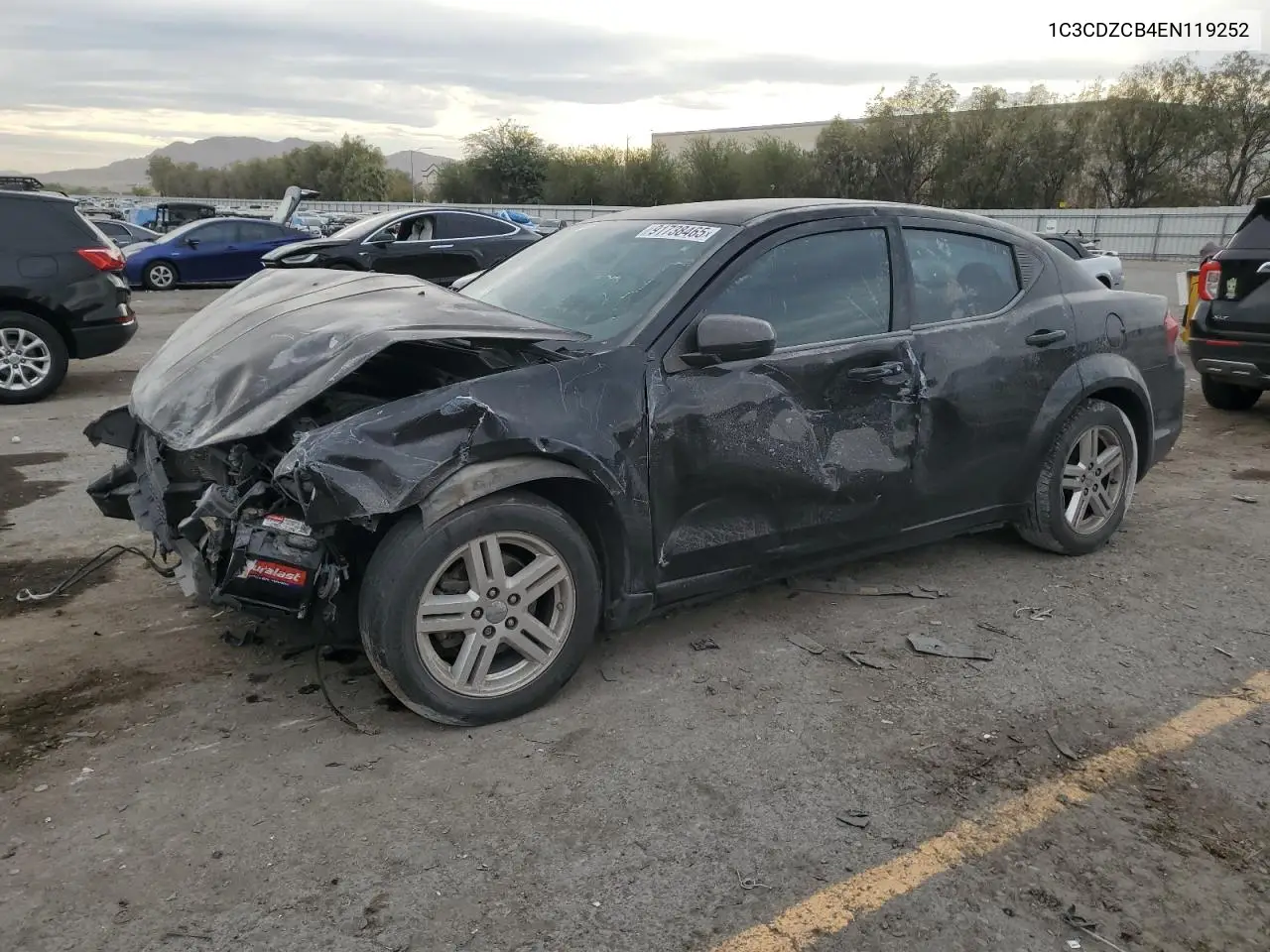 1C3CDZCB4EN119252 2014 Dodge Avenger Sxt