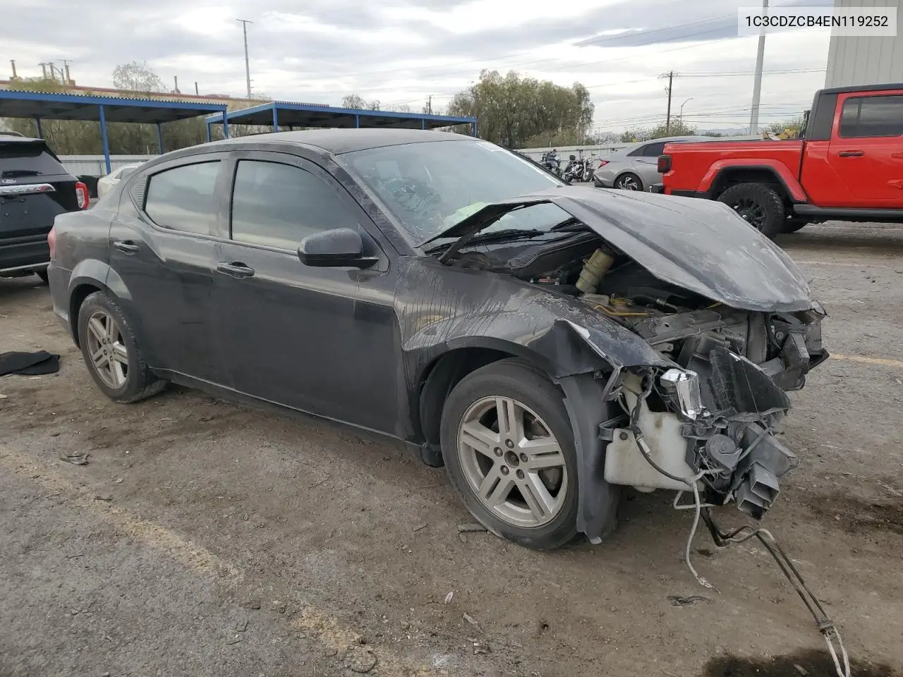 1C3CDZCB4EN119252 2014 Dodge Avenger Sxt