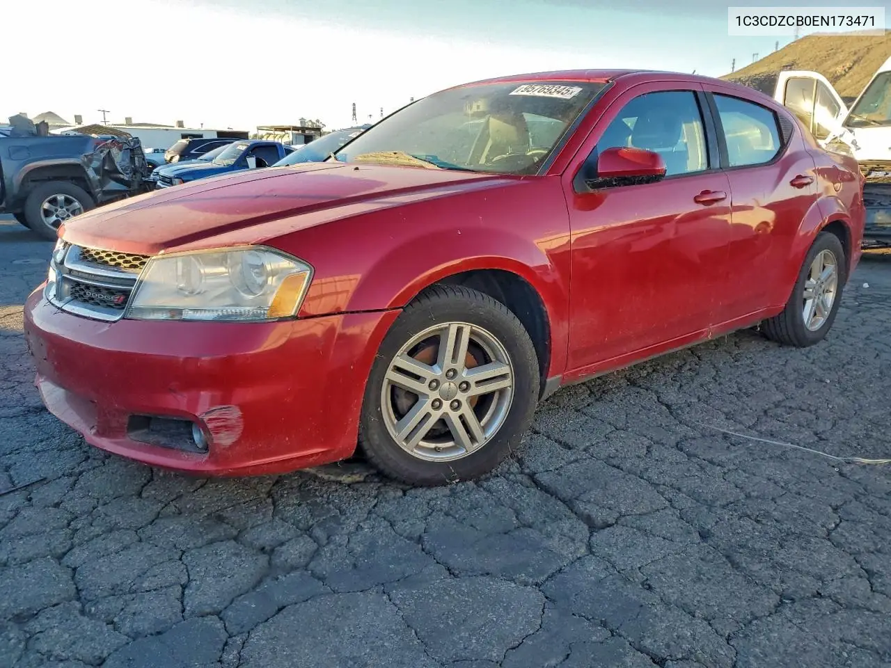 1C3CDZCB0EN173471 2014 Dodge Avenger Sxt