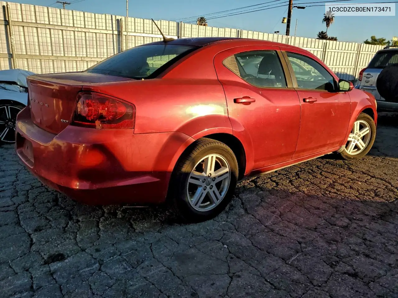 1C3CDZCB0EN173471 2014 Dodge Avenger Sxt