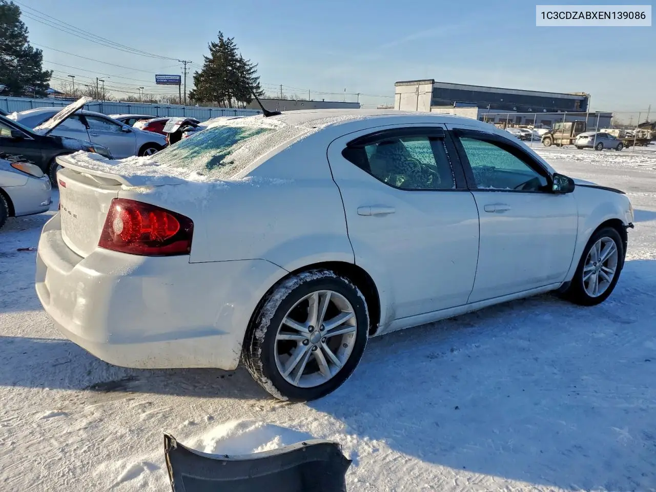 1C3CDZABXEN139086 2014 Dodge Avenger Se