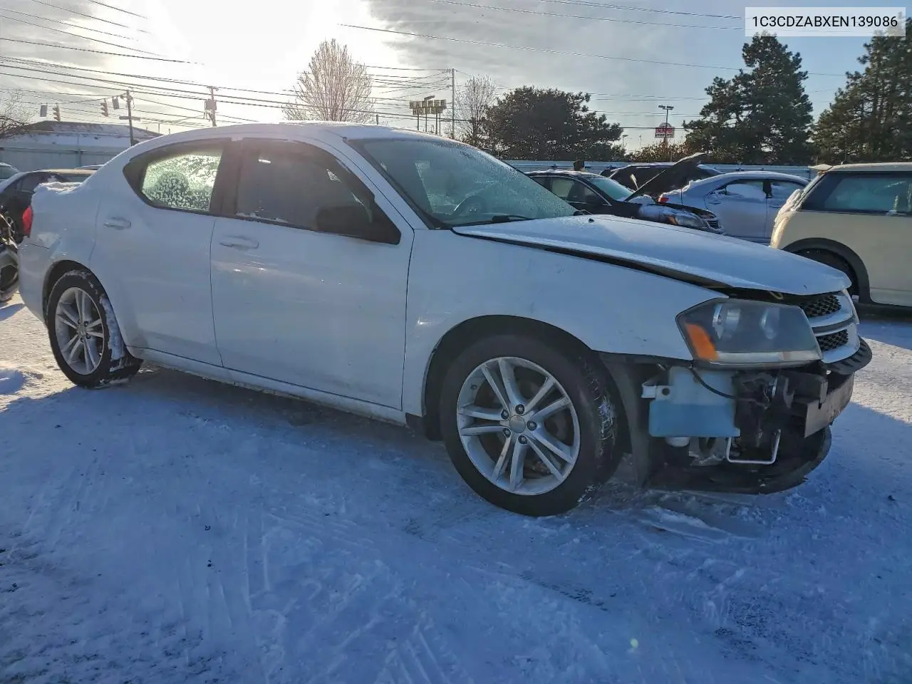 1C3CDZABXEN139086 2014 Dodge Avenger Se