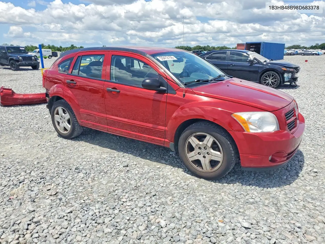 2008 Dodge Caliber Sxt VIN: 1B3HB48B98D683378 Lot: 55412156