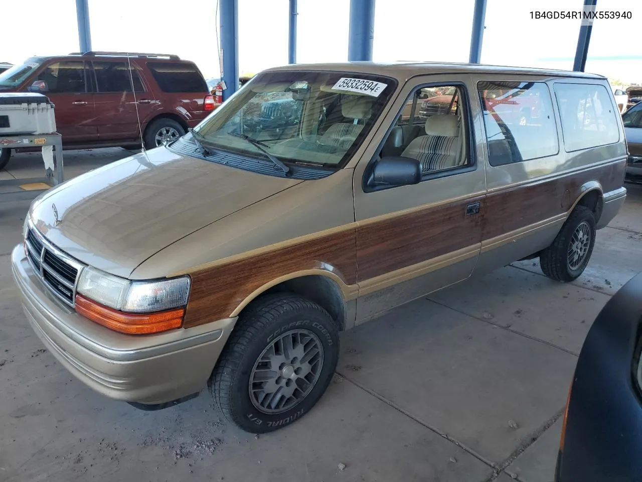 1991 Dodge Grand Caravan Le VIN: 1B4GD54R1MX553940 Lot: 59332594