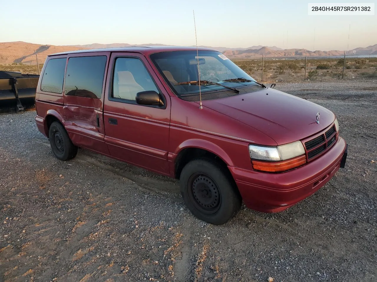 1995 Dodge Caravan Se VIN: 2B4GH45R7SR291382 Lot: 69059143