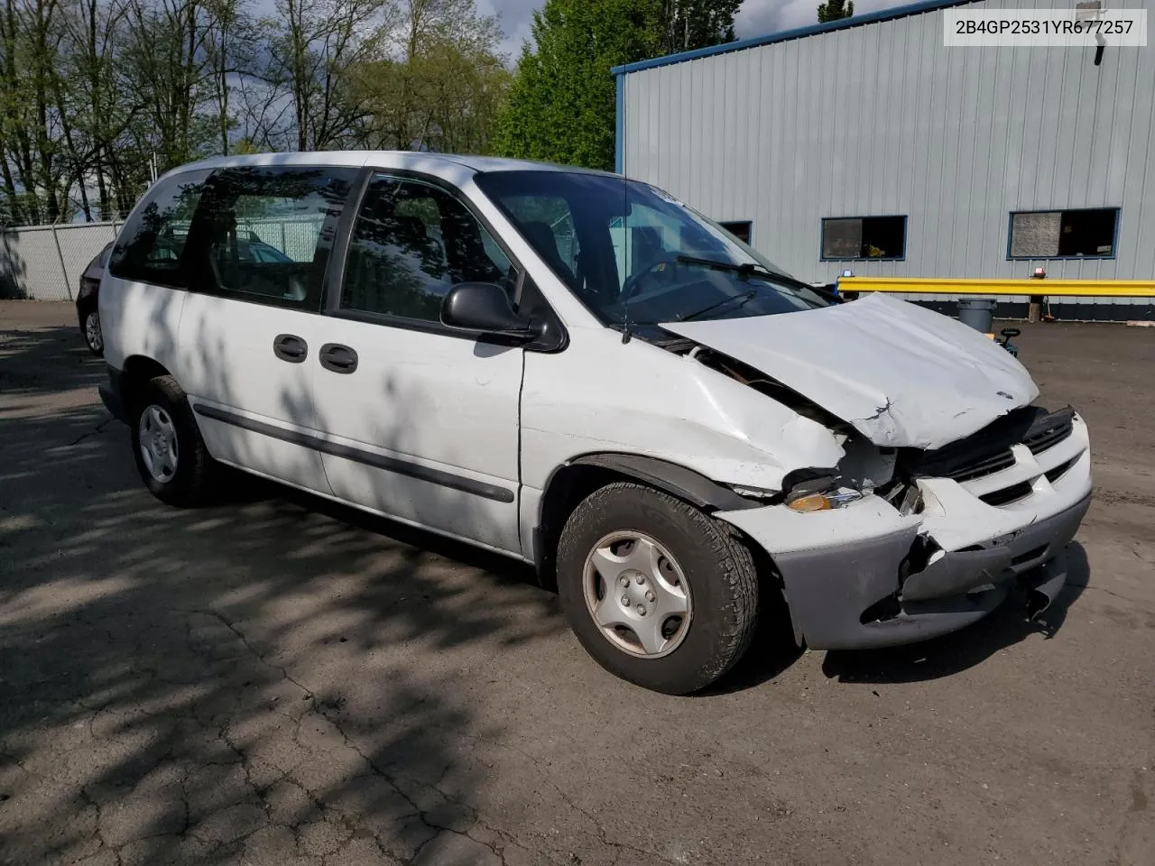 2000 Dodge Caravan VIN: 2B4GP2531YR677257 Lot: 54054684