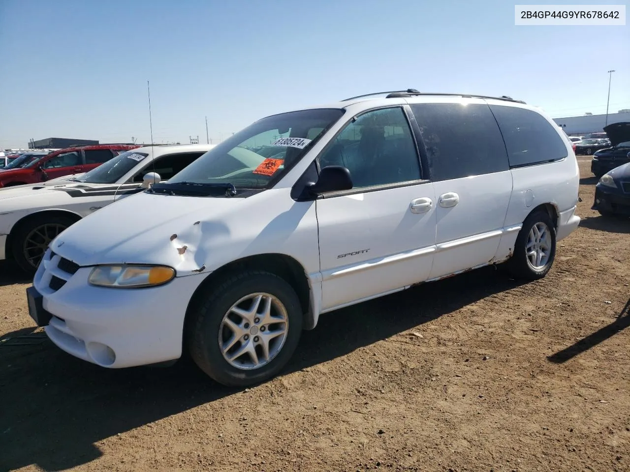 2000 Dodge Grand Caravan Se VIN: 2B4GP44G9YR678642 Lot: 61305724