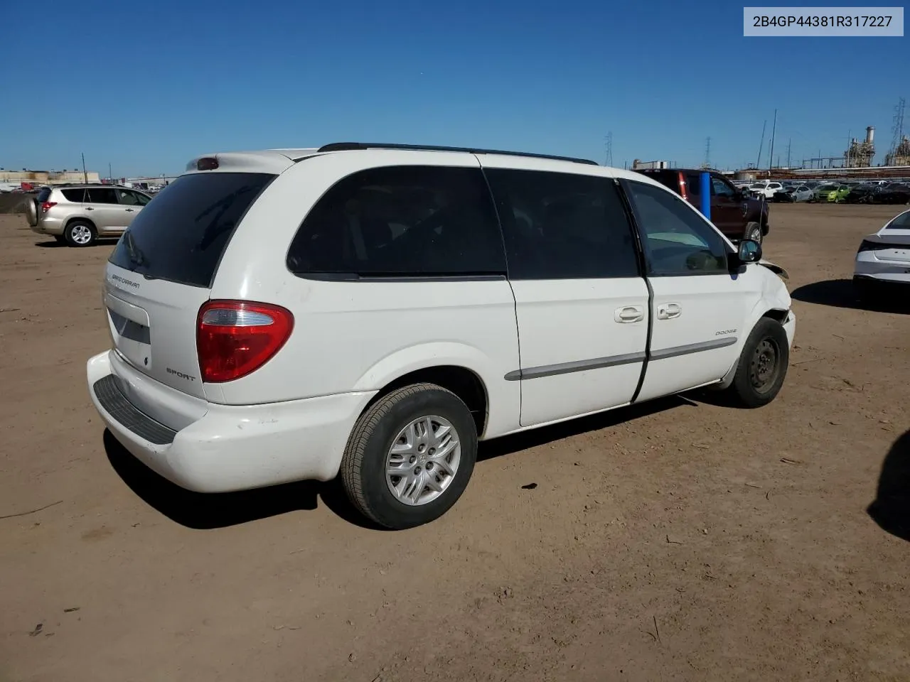 2001 Dodge Grand Caravan Sport VIN: 2B4GP44381R317227 Lot: 40376994