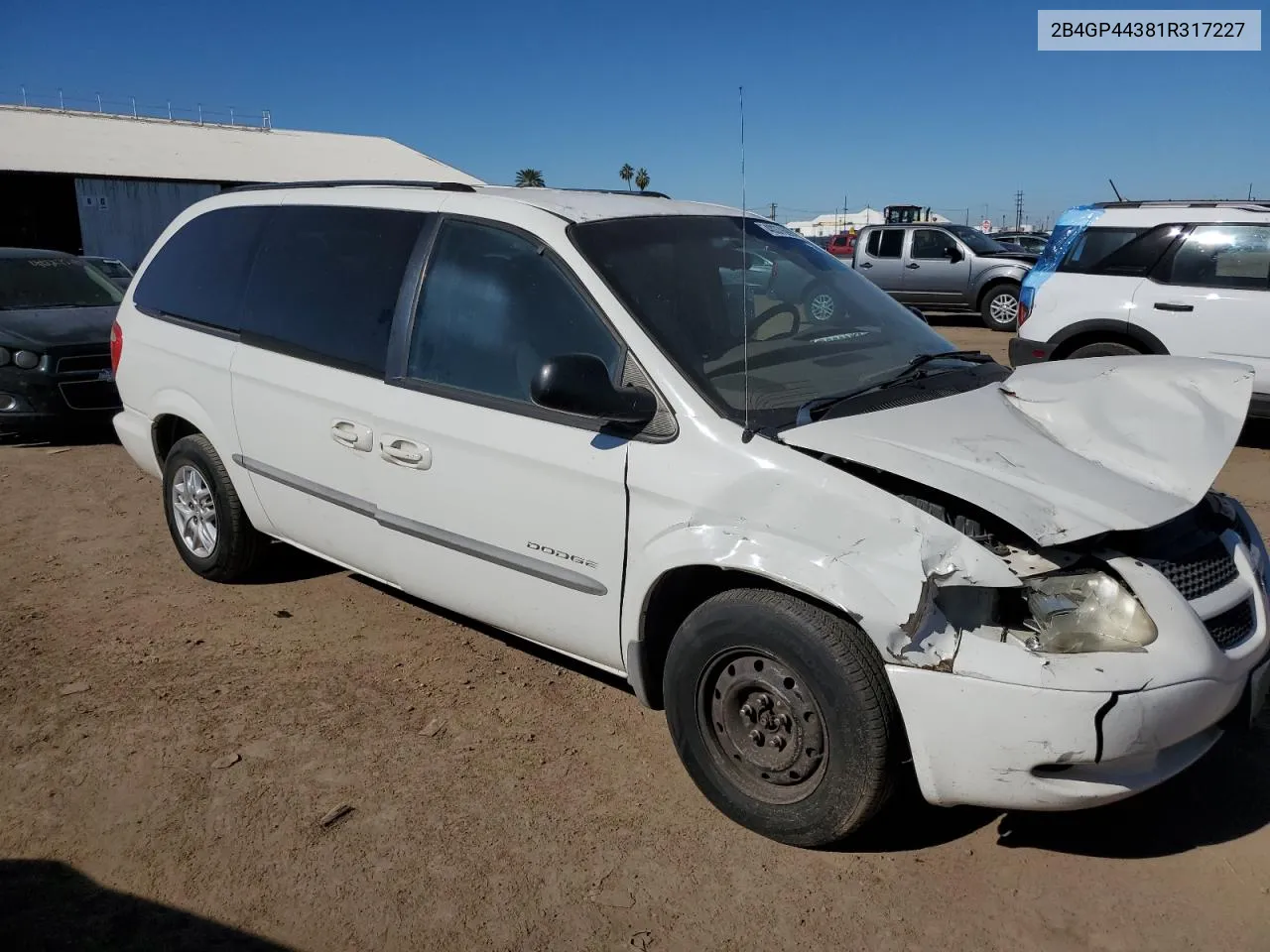 2001 Dodge Grand Caravan Sport VIN: 2B4GP44381R317227 Lot: 40376994