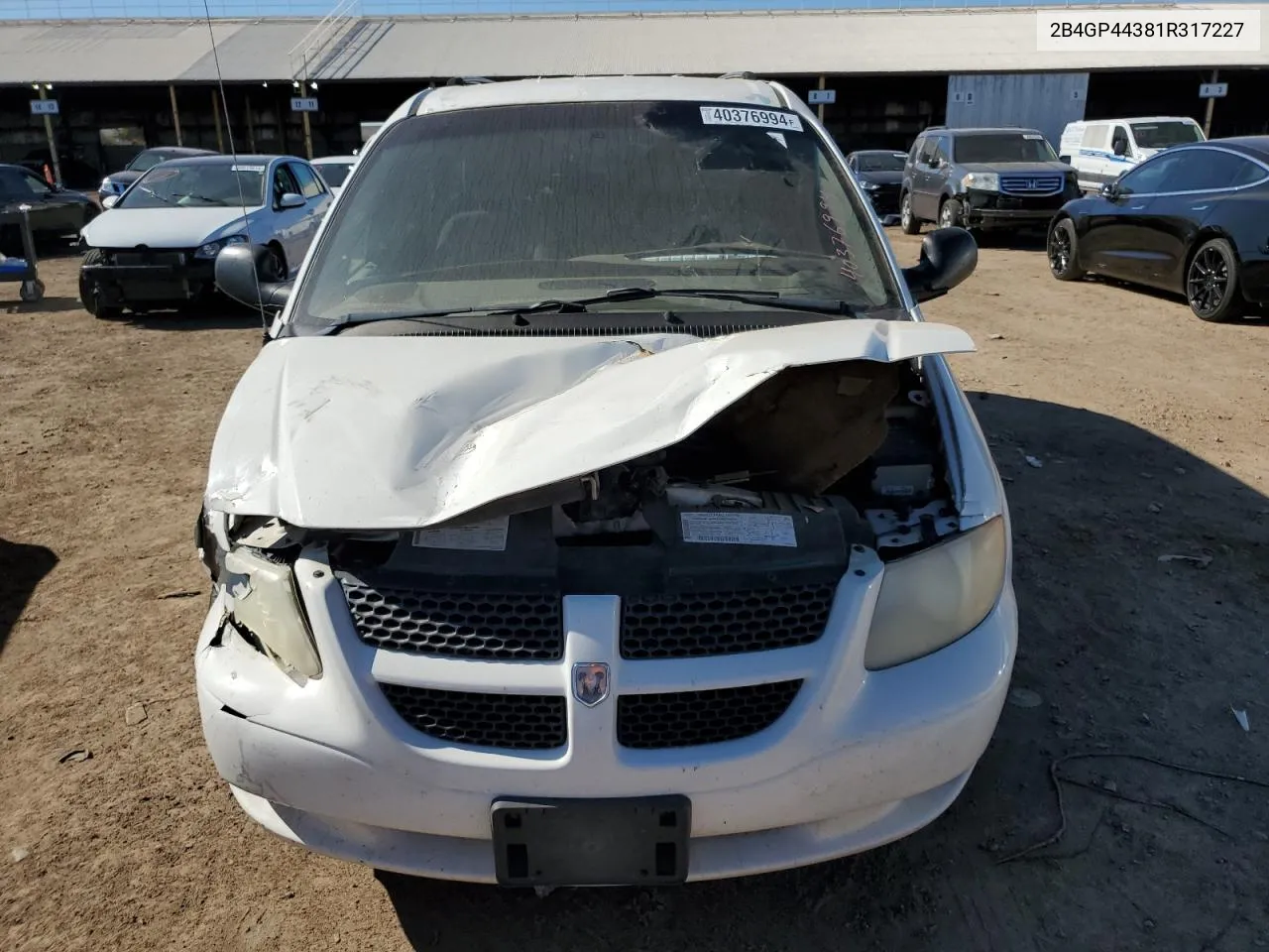 2001 Dodge Grand Caravan Sport VIN: 2B4GP44381R317227 Lot: 40376994