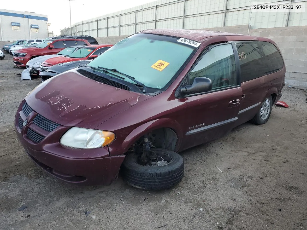 2001 Dodge Grand Caravan Sport VIN: 2B4GP443X1R233197 Lot: 46076504