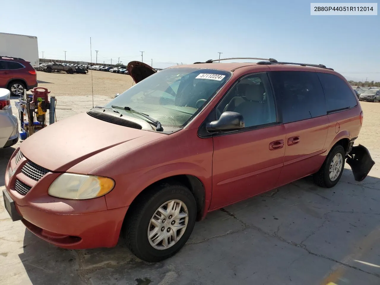 2001 Dodge Grand Caravan Sport VIN: 2B8GP44G51R112014 Lot: 57112224