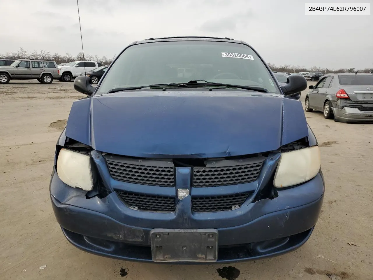 2002 Dodge Grand Caravan Ex VIN: 2B4GP74L62R796007 Lot: 39320084