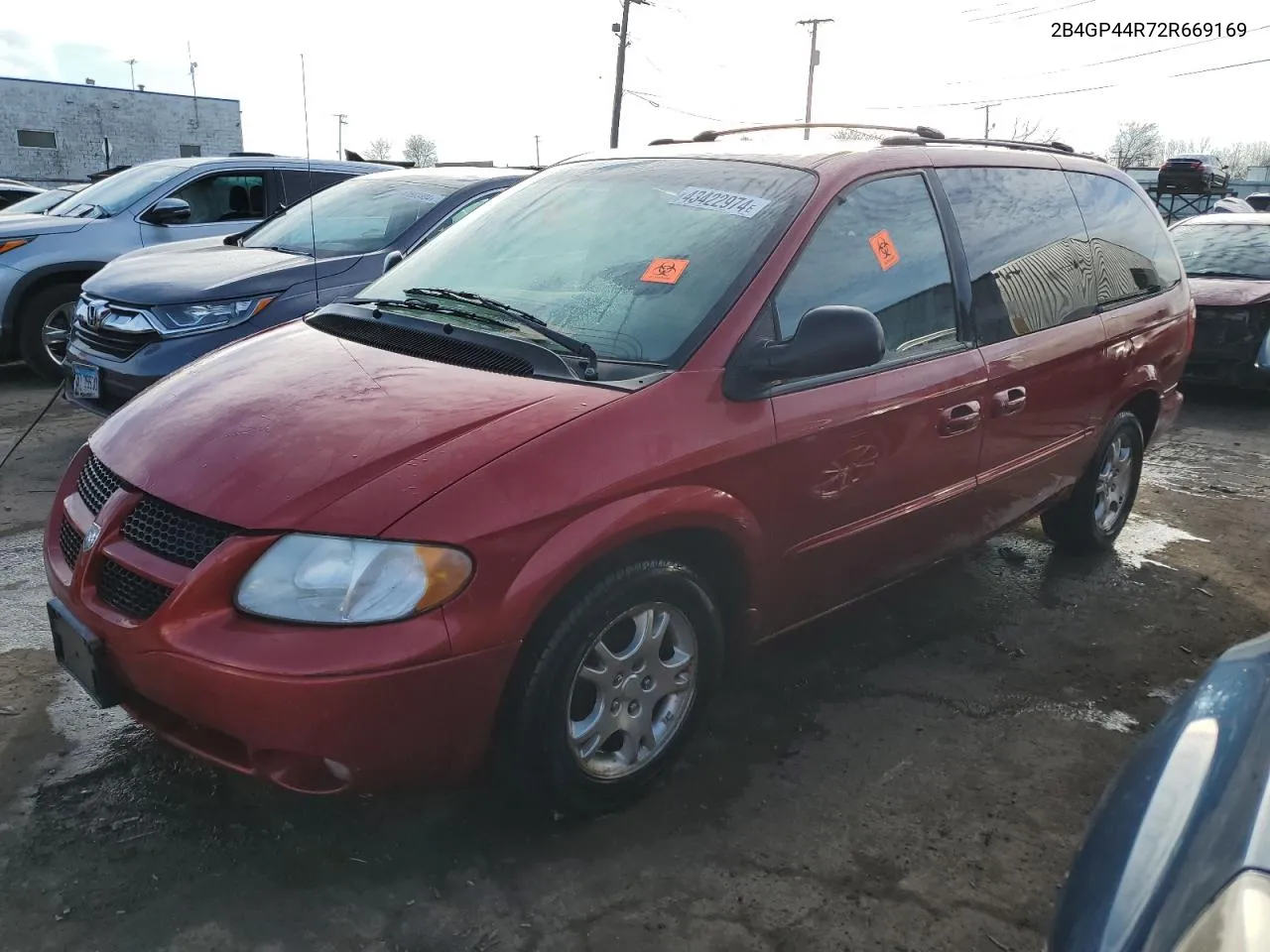 2002 Dodge Grand Caravan Sport VIN: 2B4GP44R72R669169 Lot: 43422974