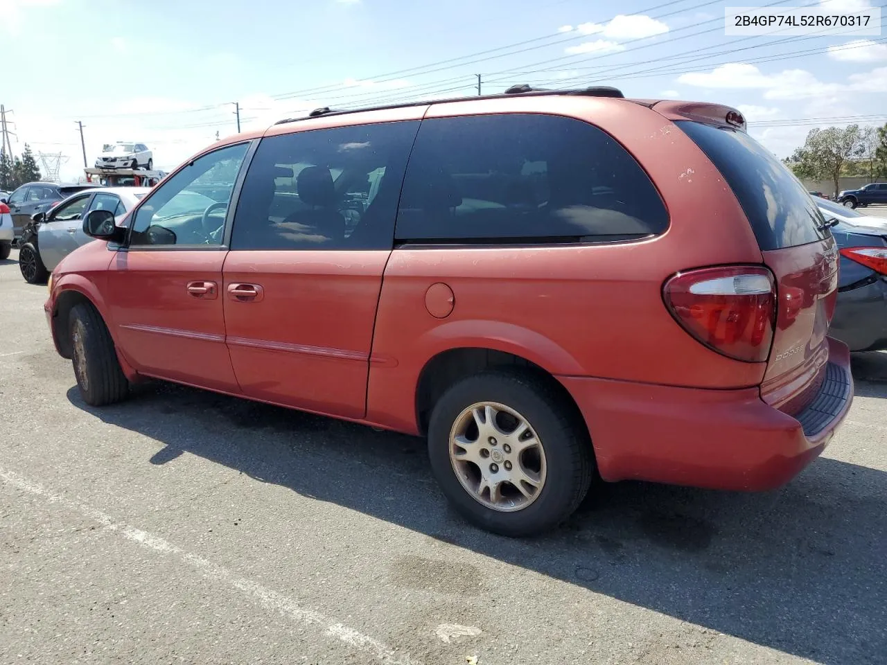 2B4GP74L52R670317 2002 Dodge Grand Caravan Ex