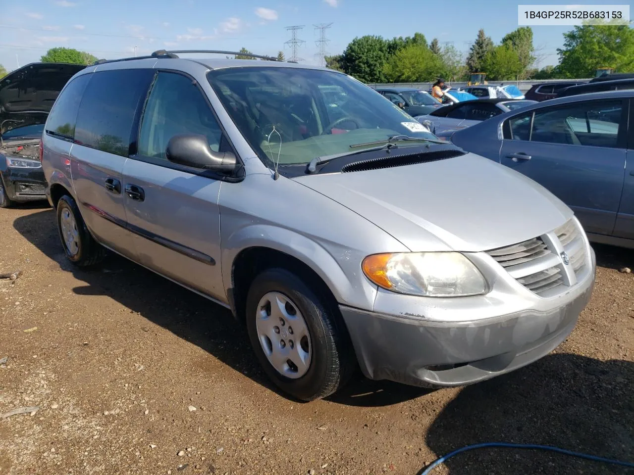 2002 Dodge Caravan Se VIN: 1B4GP25R52B683153 Lot: 54081874