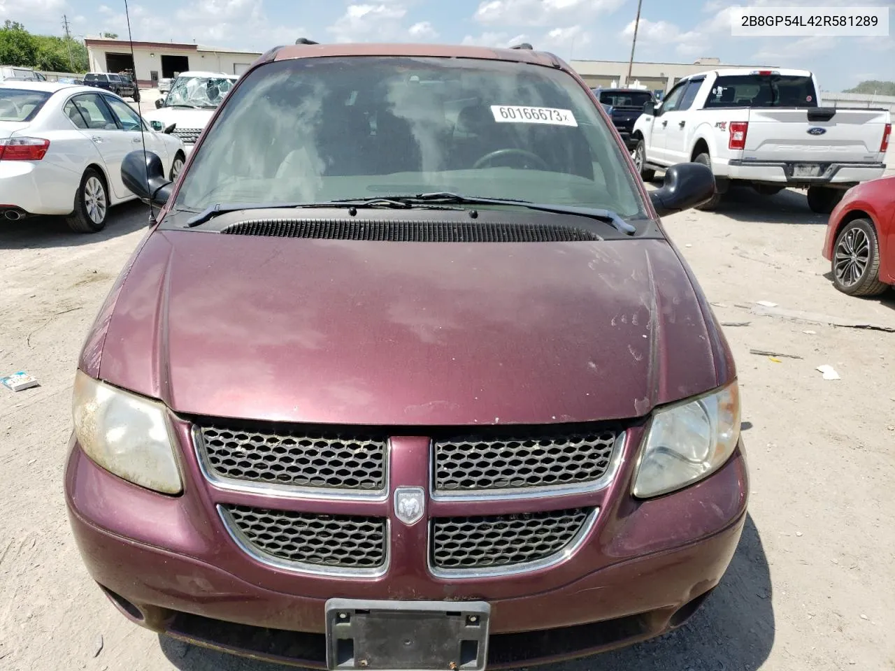 2002 Dodge Grand Caravan Es VIN: 2B8GP54L42R581289 Lot: 60166673