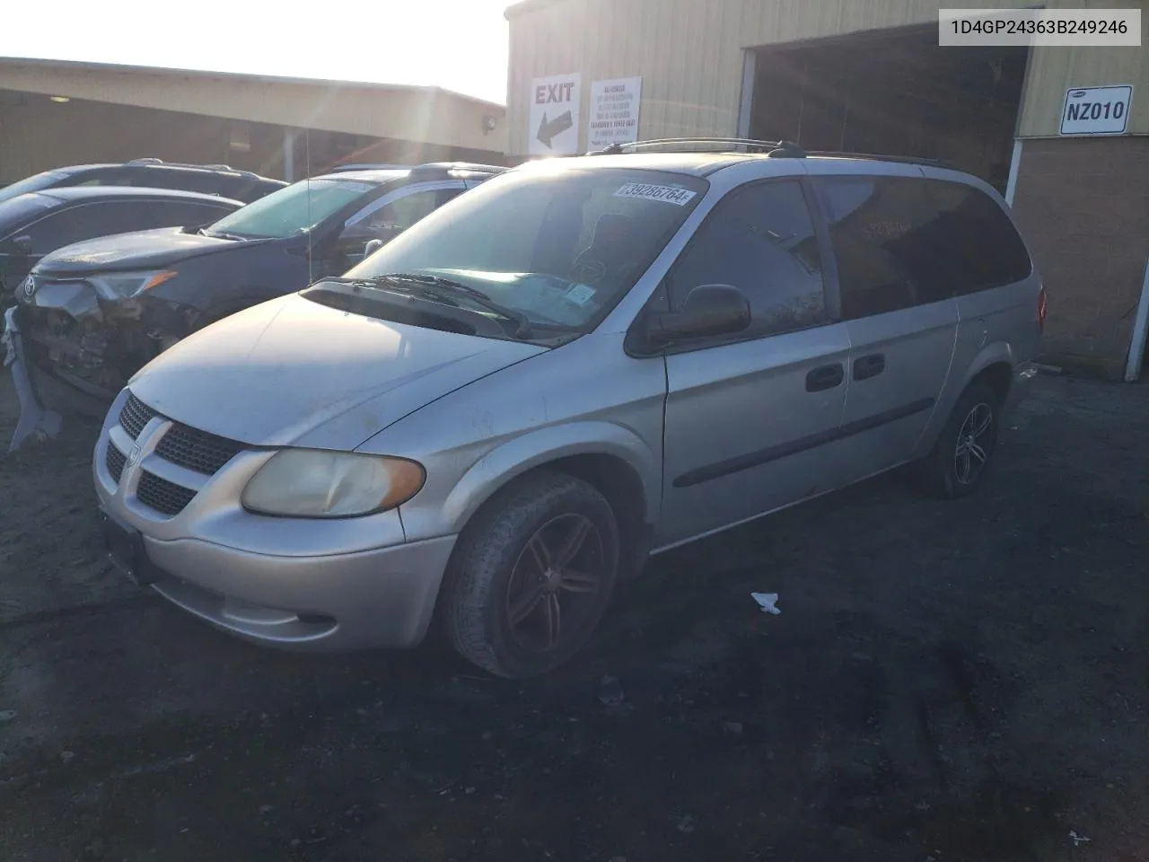 2003 Dodge Grand Caravan Se VIN: 1D4GP24363B249246 Lot: 39286764