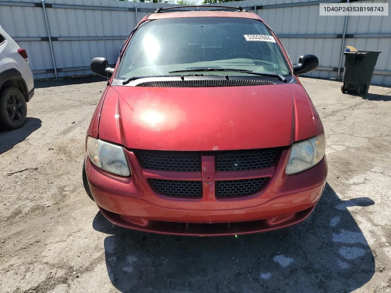 2003 Dodge Grand Caravan Se VIN: 1D4GP24353B198743 Lot: 53552684