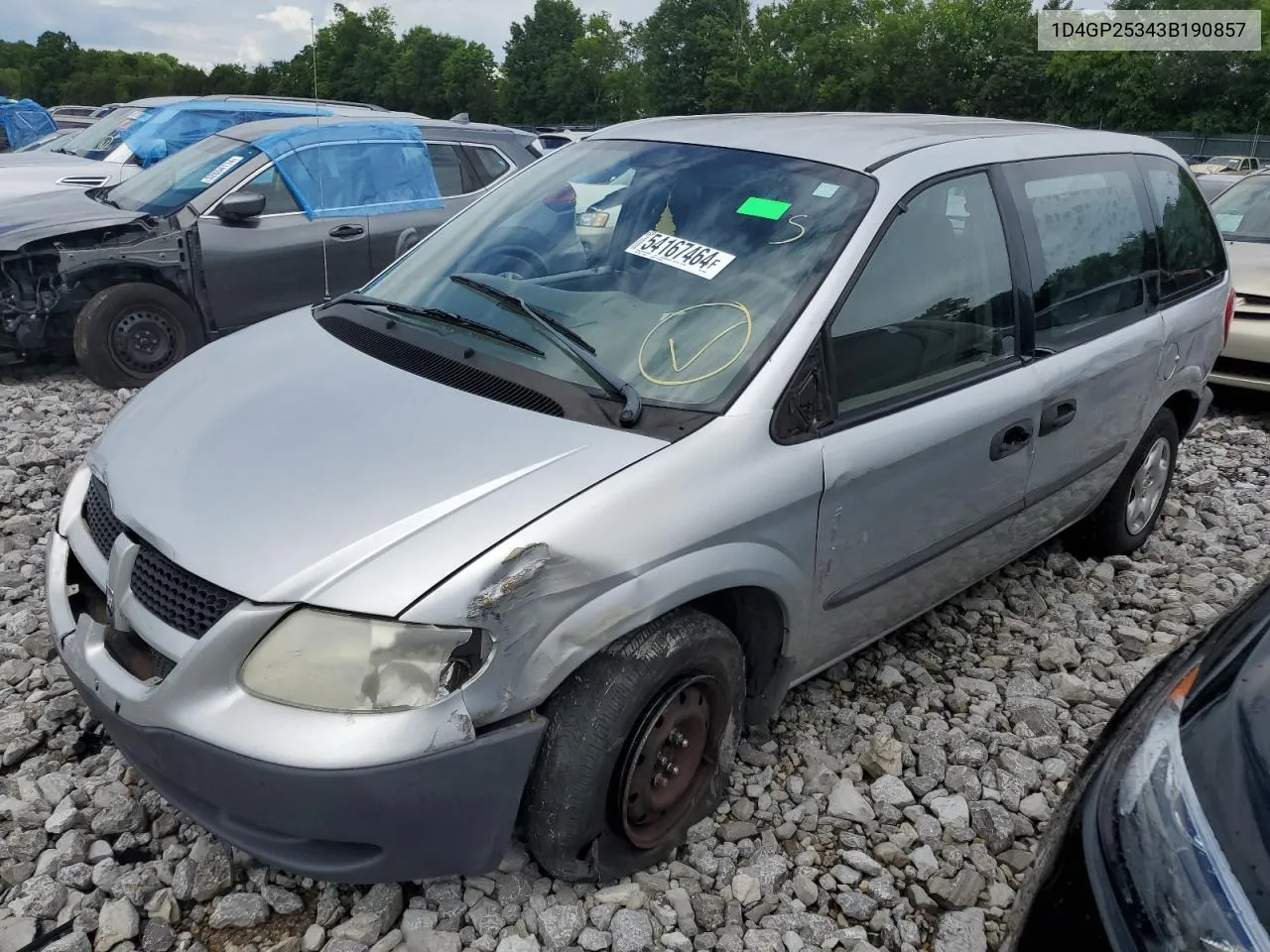 1D4GP25343B190857 2003 Dodge Caravan Se