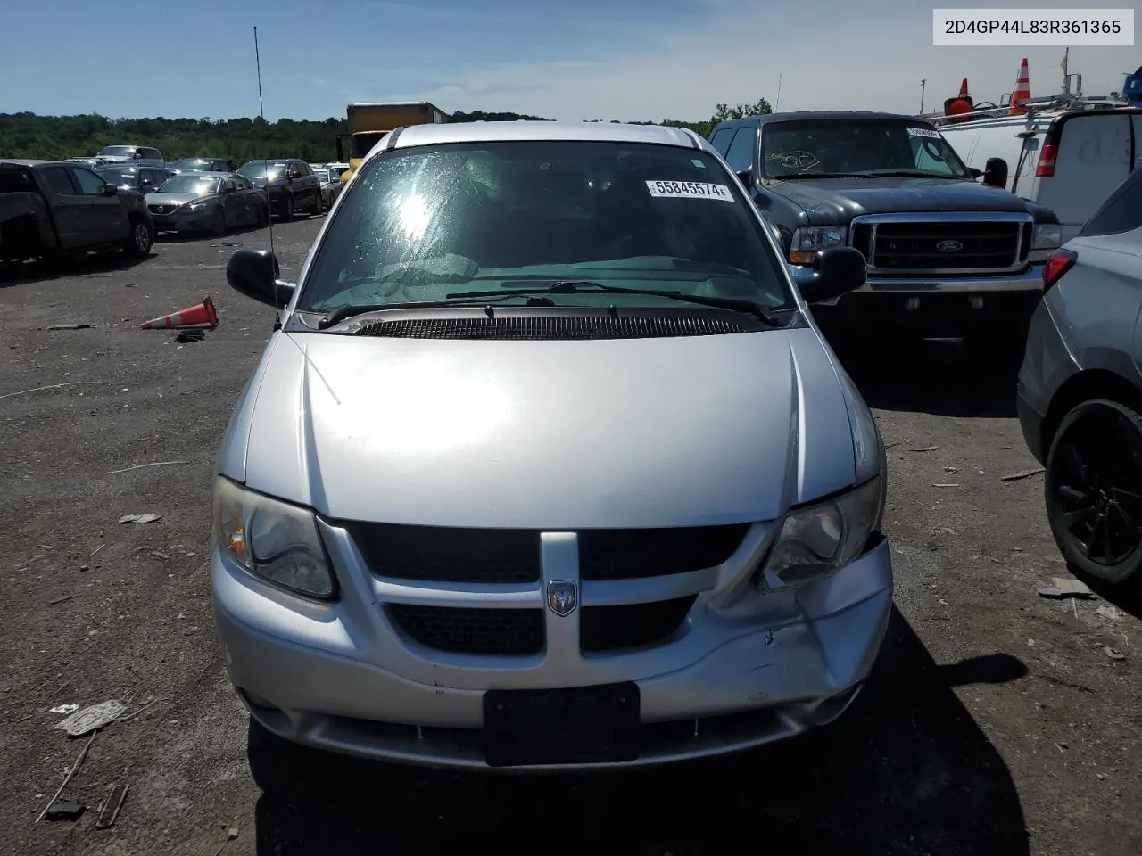 2003 Dodge Grand Caravan Sport VIN: 2D4GP44L83R361365 Lot: 55845574