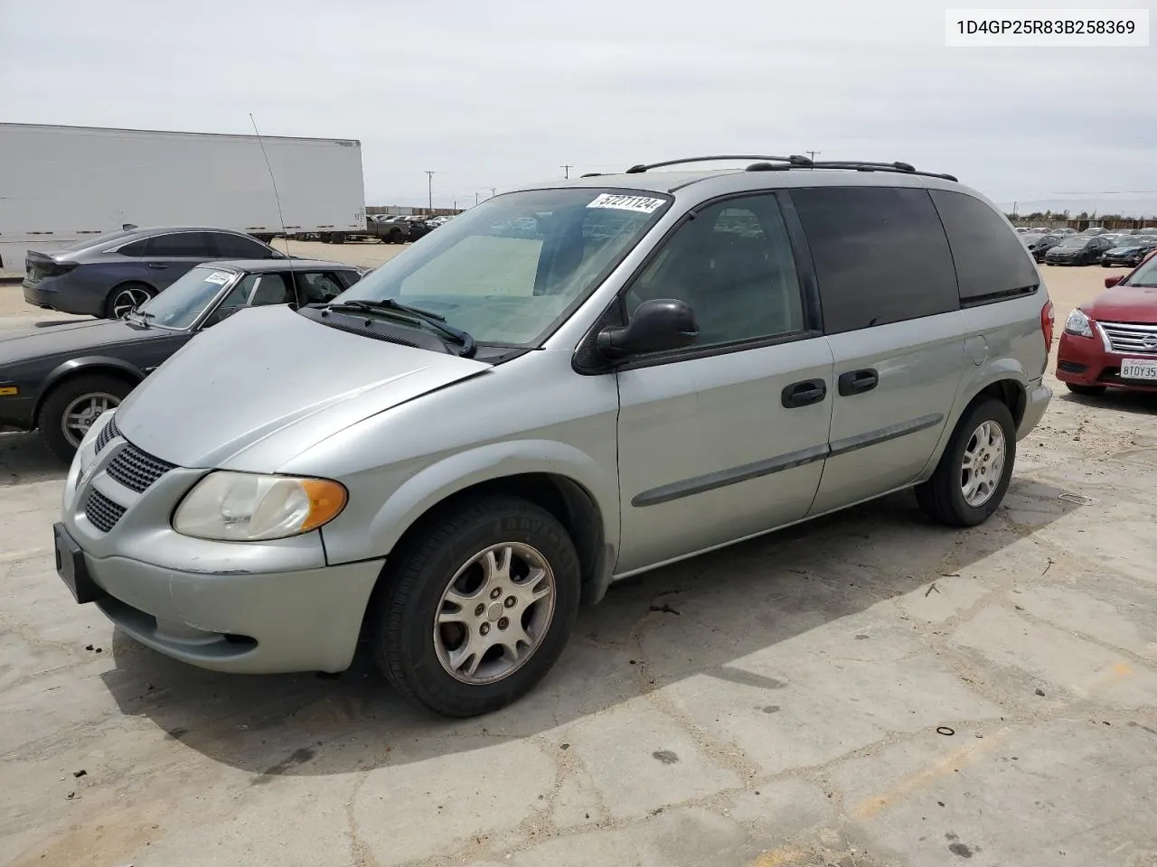 2003 Dodge Caravan Se VIN: 1D4GP25R83B258369 Lot: 57271124