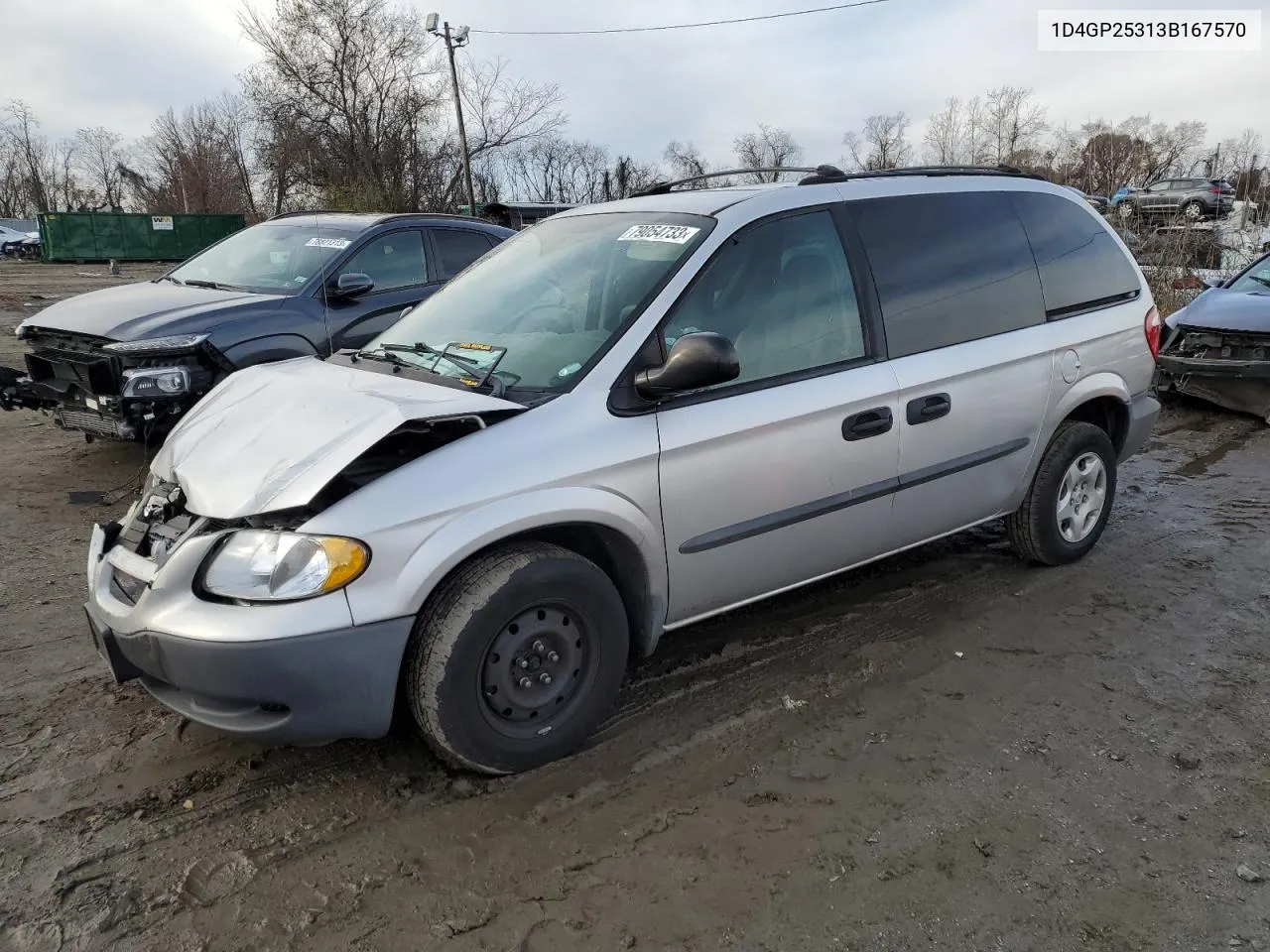 2003 Dodge Caravan Se VIN: 1D4GP25313B167570 Lot: 79054733