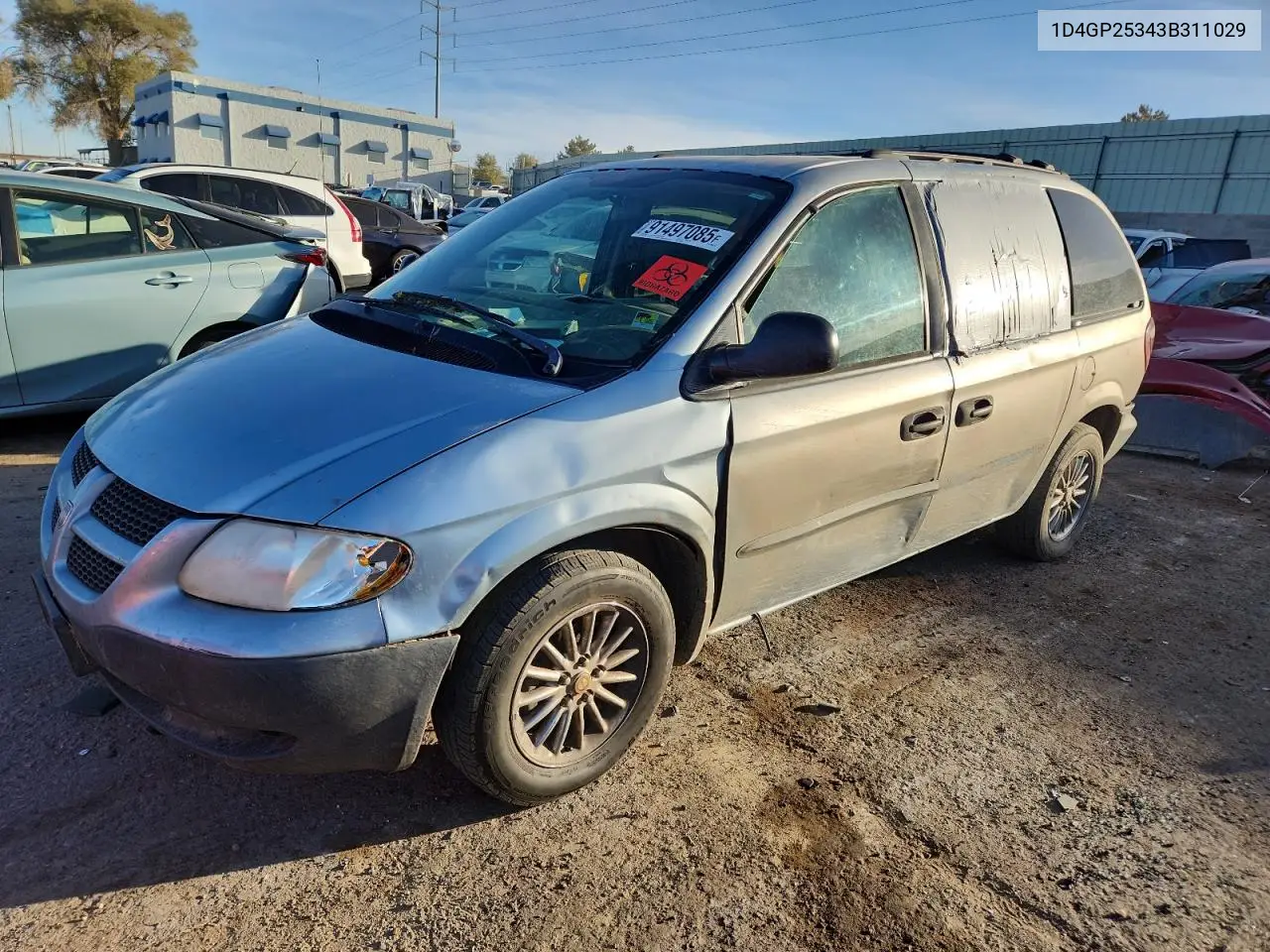 1D4GP25343B311029 2003 Dodge Caravan Se