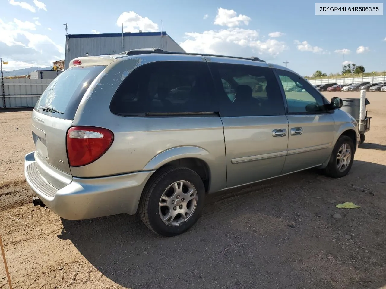 2004 Dodge Grand Caravan Sxt VIN: 2D4GP44L64R506355 Lot: 69855844