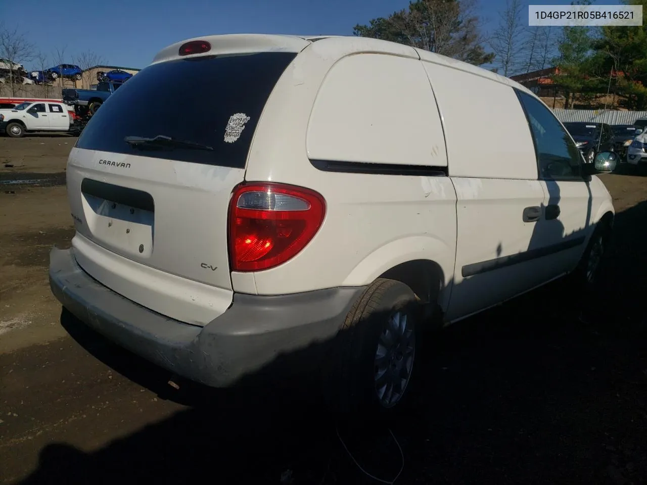 2005 Dodge Caravan C/V VIN: 1D4GP21R05B416521 Lot: 51434984