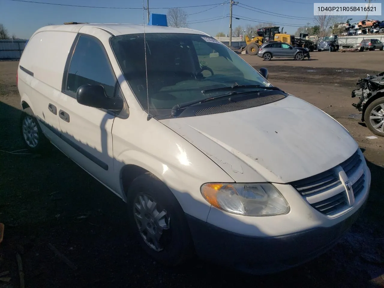 2005 Dodge Caravan C/V VIN: 1D4GP21R05B416521 Lot: 51434984