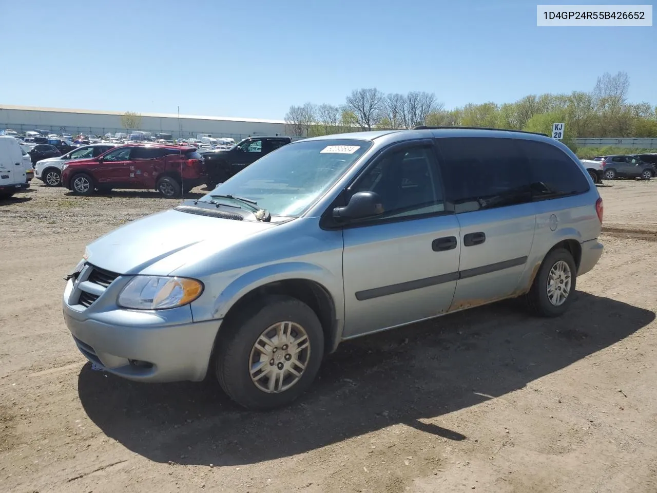 2005 Dodge Grand Caravan Se VIN: 1D4GP24R55B426652 Lot: 52293634