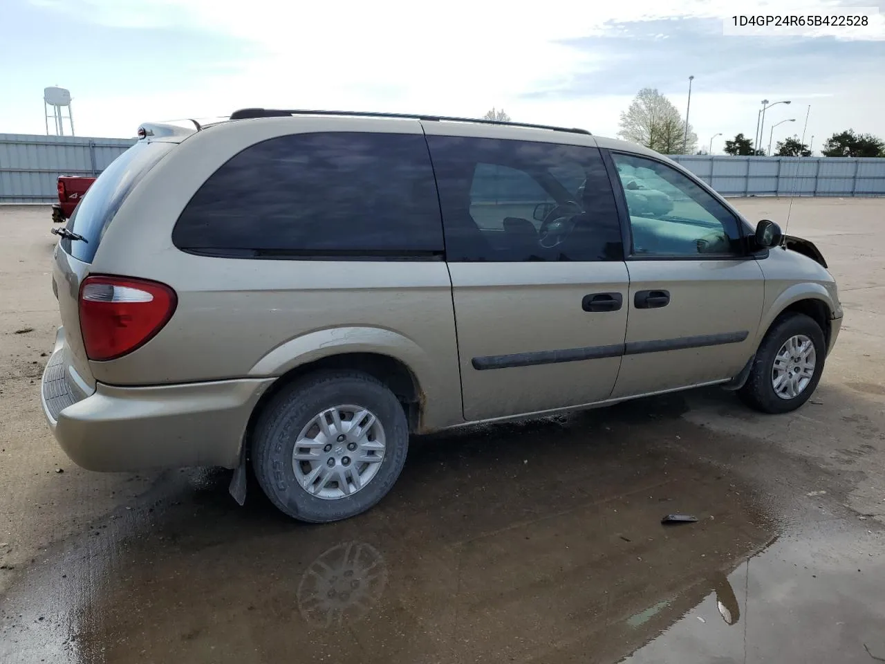 2005 Dodge Grand Caravan Se VIN: 1D4GP24R65B422528 Lot: 52874454