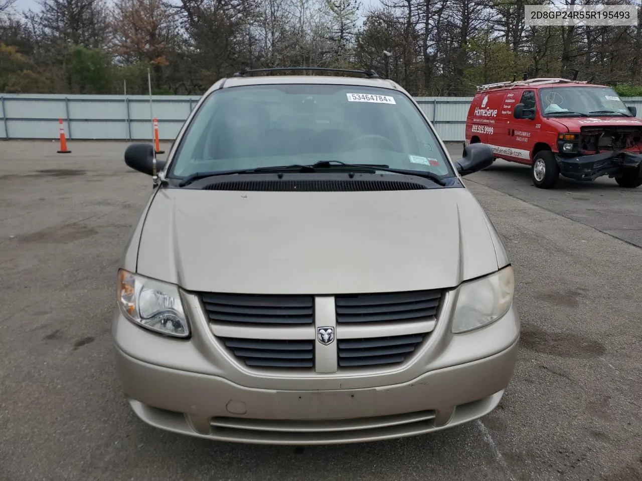 2005 Dodge Grand Caravan Se VIN: 2D8GP24R55R195493 Lot: 53464784