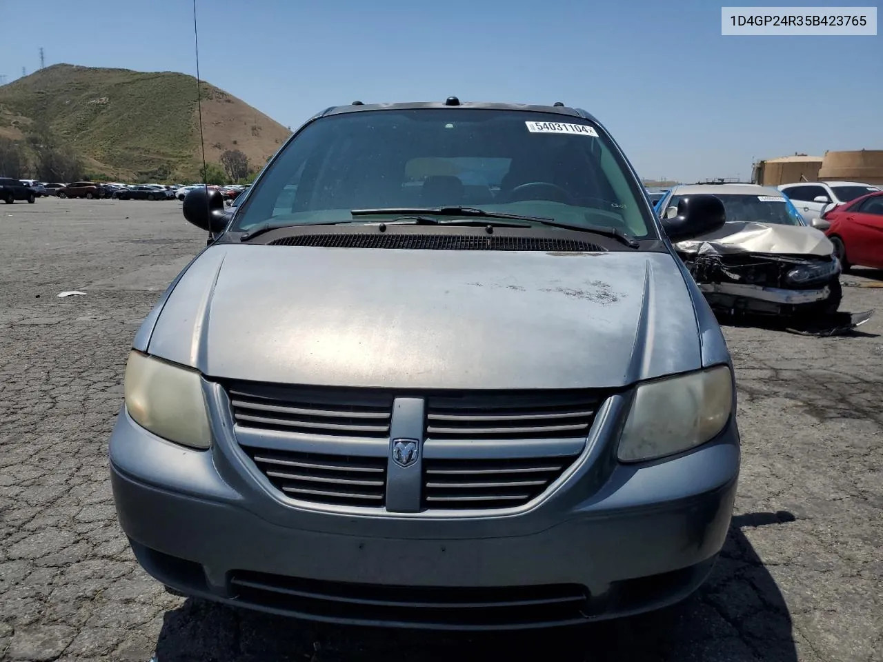 2005 Dodge Grand Caravan Se VIN: 1D4GP24R35B423765 Lot: 54031104