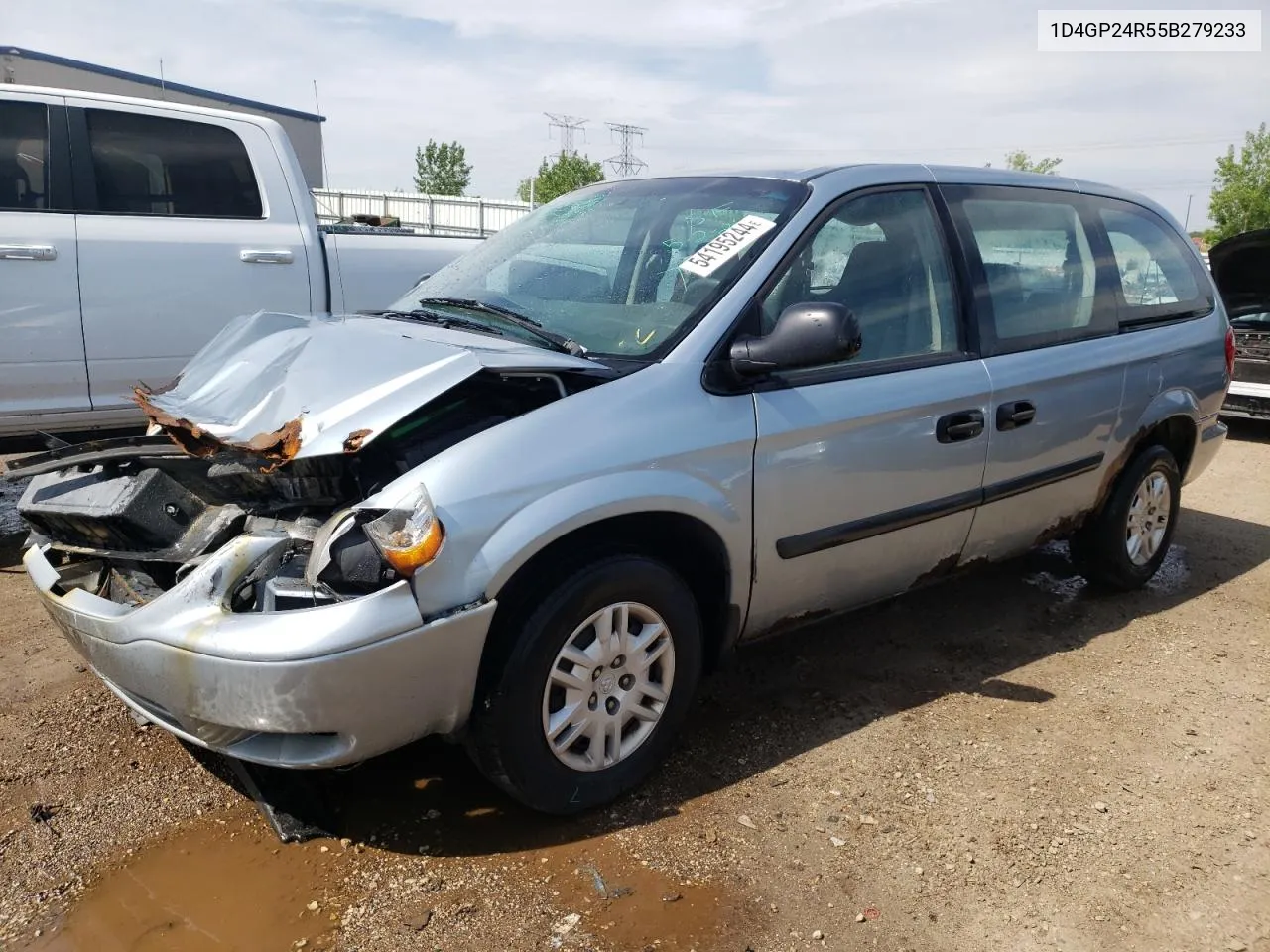 2005 Dodge Grand Caravan Se VIN: 1D4GP24R55B279233 Lot: 54195244