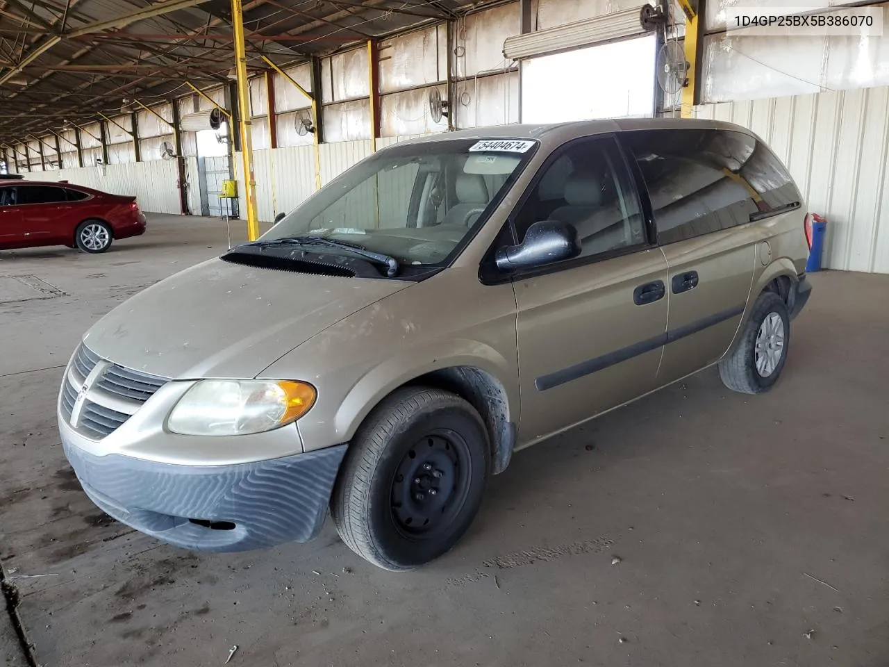 2005 Dodge Caravan Se VIN: 1D4GP25BX5B386070 Lot: 54404674