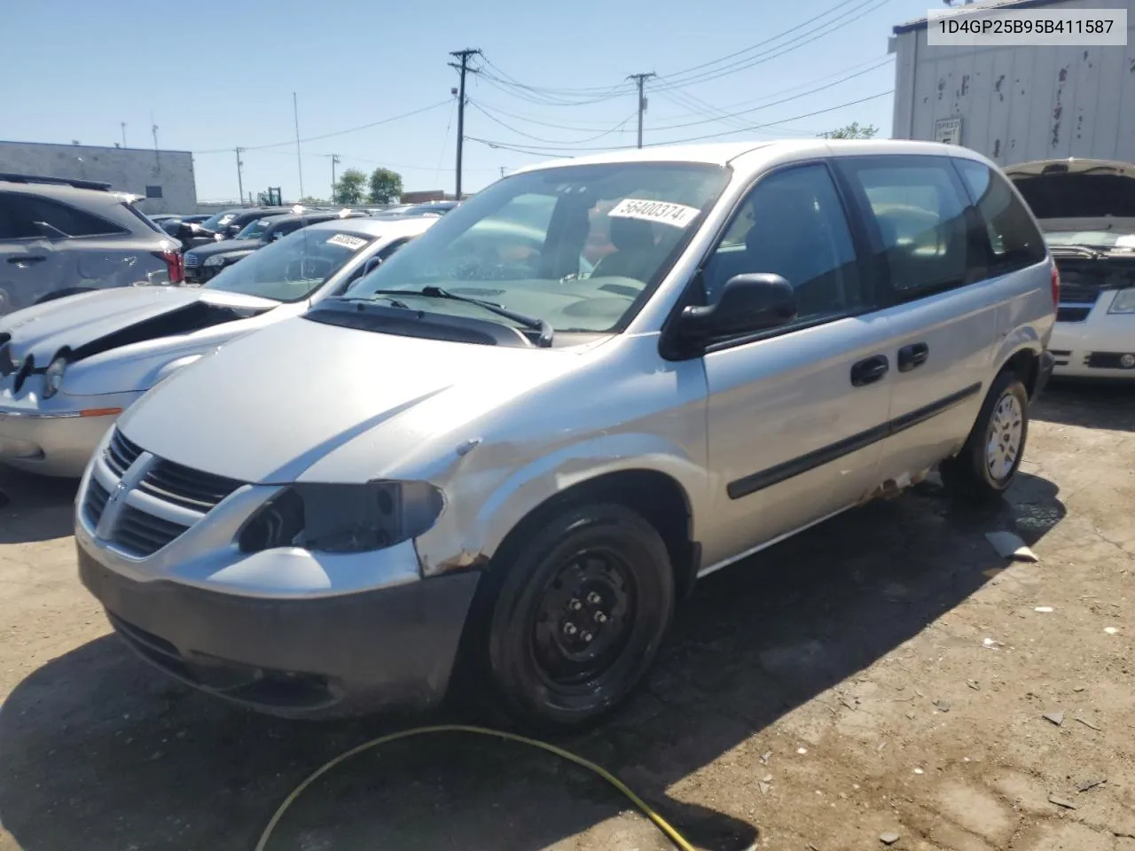 2005 Dodge Caravan Se VIN: 1D4GP25B95B411587 Lot: 56400374