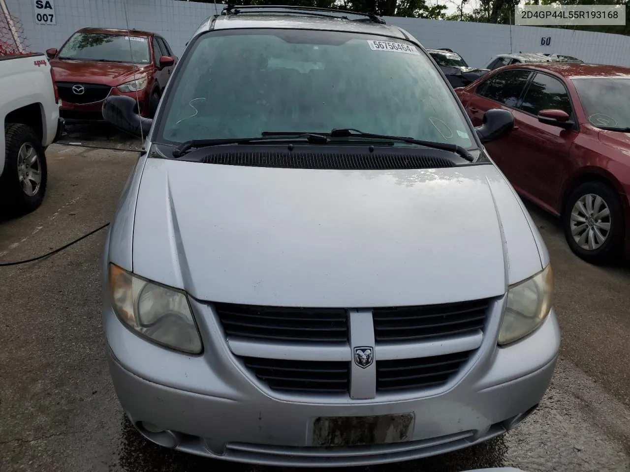 2D4GP44L55R193168 2005 Dodge Grand Caravan Sxt