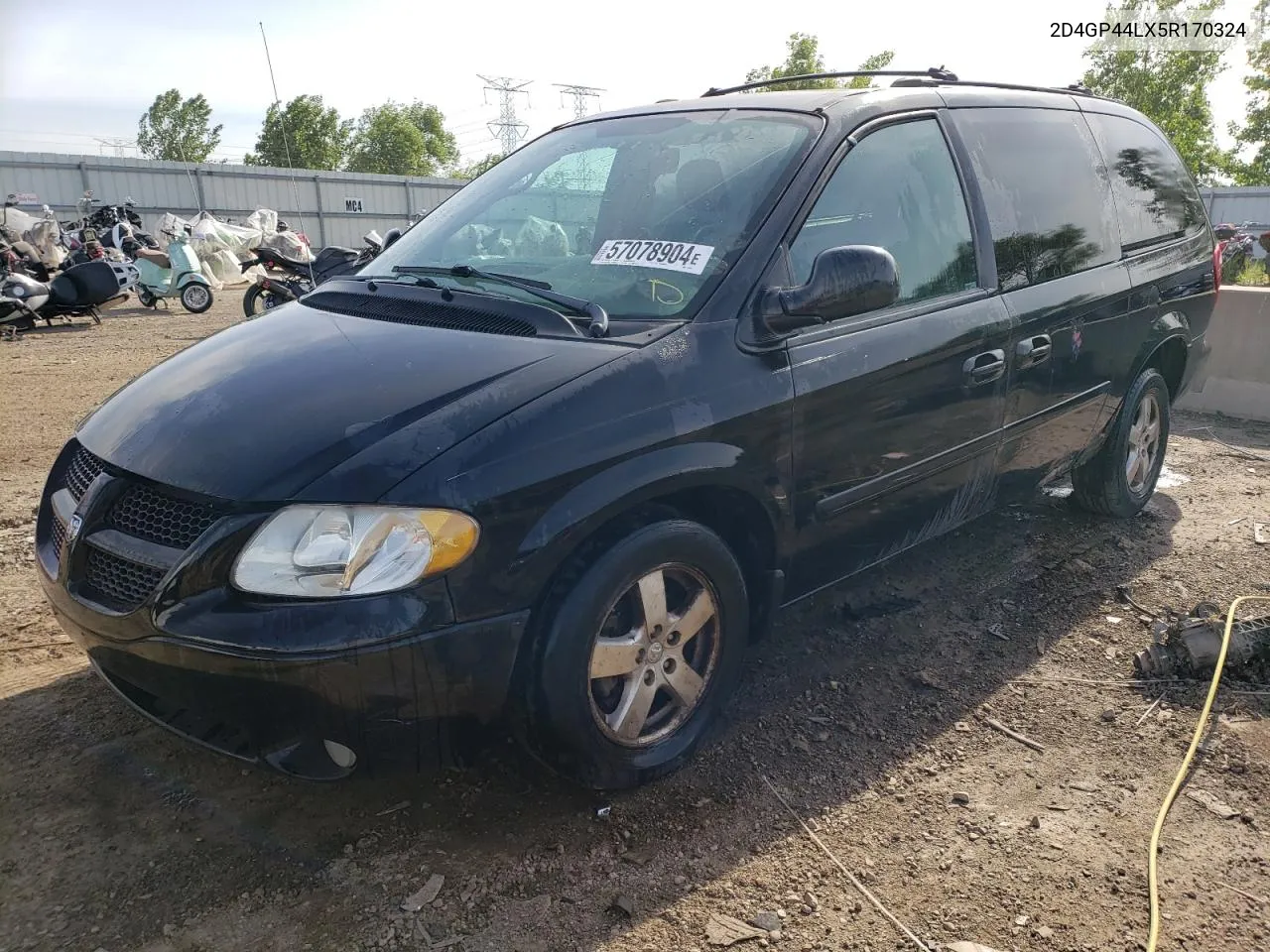 2005 Dodge Grand Caravan Sxt VIN: 2D4GP44LX5R170324 Lot: 57078904