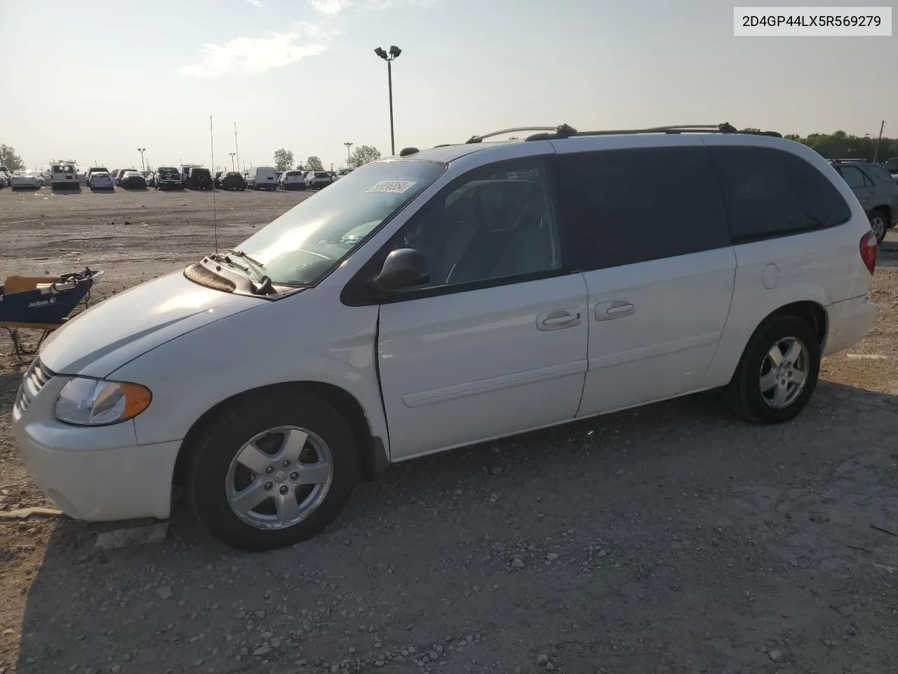 2005 Dodge Grand Caravan Sxt VIN: 2D4GP44LX5R569279 Lot: 65896854