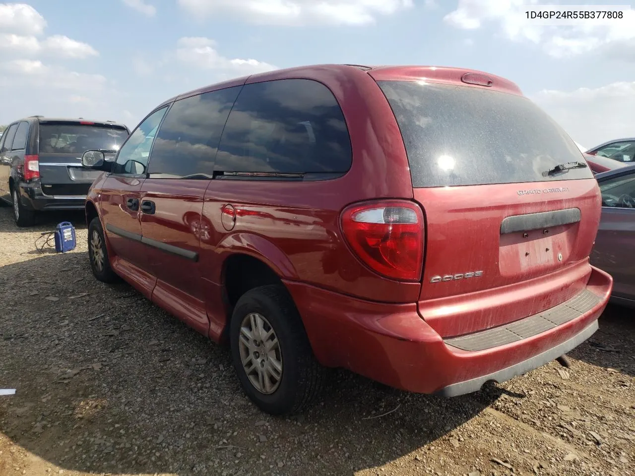 2005 Dodge Grand Caravan Se VIN: 1D4GP24R55B377808 Lot: 69256274